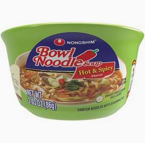 BOWL NOODLES HOT & SPICY 3.03 OZ