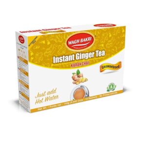Wagh Bakri Unsweetened  Instant Ginger Tea 140 GM