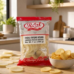 Real Farali Fryums Round 200 GM