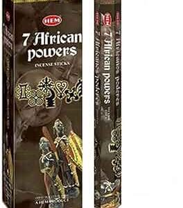 Hem 7African Powers Incense Sticks 12Pc